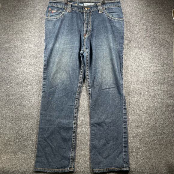 Lapco FR Fire Resistant Modern Jeans Men's 38X34 Actual (39X33) Blue Dark Wash - Picture 1 of 12